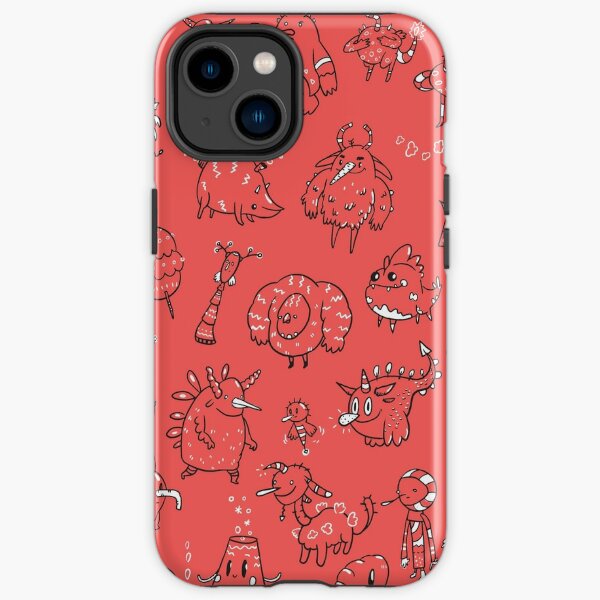 Random Creatures Phone Case - Red iPhone Tough Case