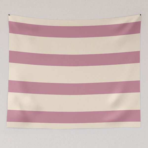 Aperçu de l'œuvre Rayures élégantes vintage - Palette de couleurs blanc antique et puce Heritage créée et vendue par The Cozy Stripe | Modern Textile Stories.