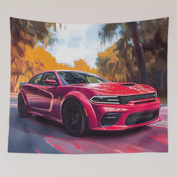 Item preview, Red Dodge Charger SRT – Pop Art Edition V designed and sold by AutoPopStudio.