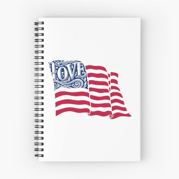 Item preview, Love America; USA; 4th July; designed and sold by StickerApe.