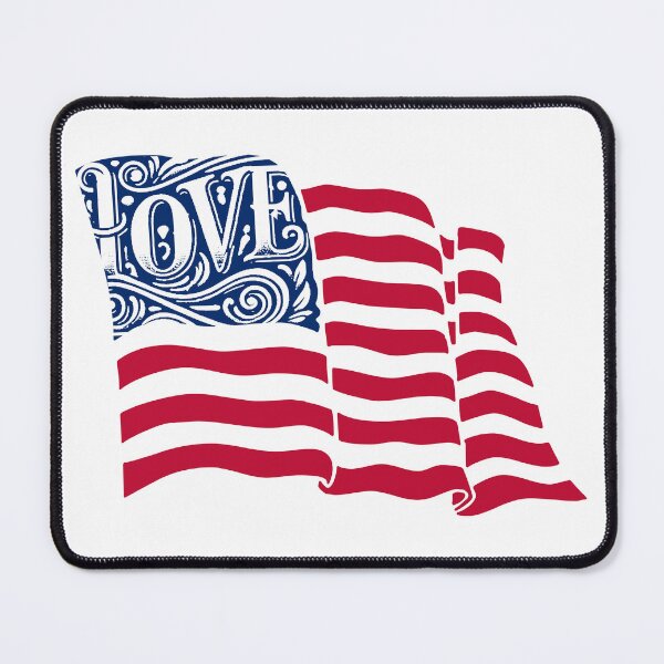 Item preview, Love America; USA; 4th July; designed and sold by StickerApe.