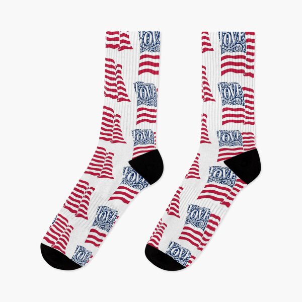 Item preview, Love America; USA; 4th July; designed and sold by StickerApe.
