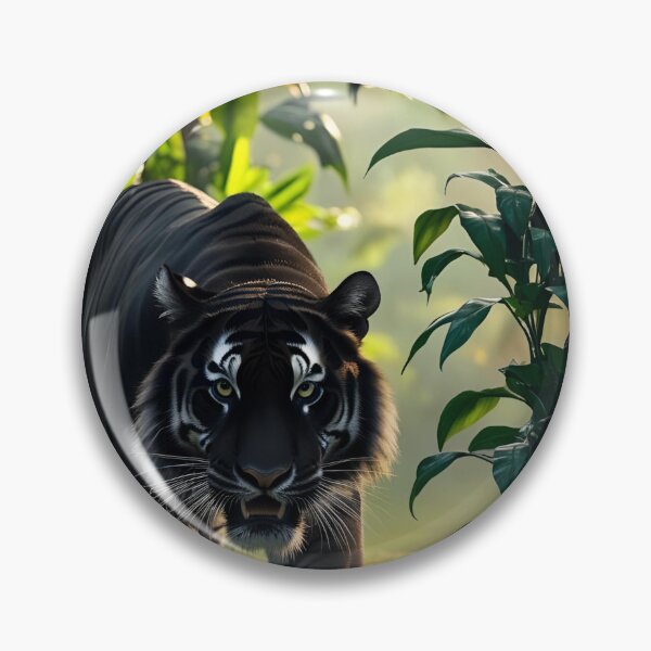 Item preview, Melanistic tigers designed and sold by Earth-and-Ink.