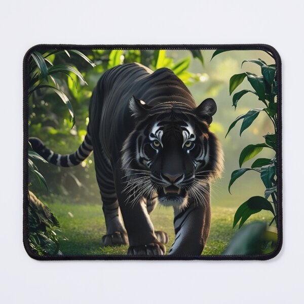 Item preview, Melanistic tigers designed and sold by Earth-and-Ink.