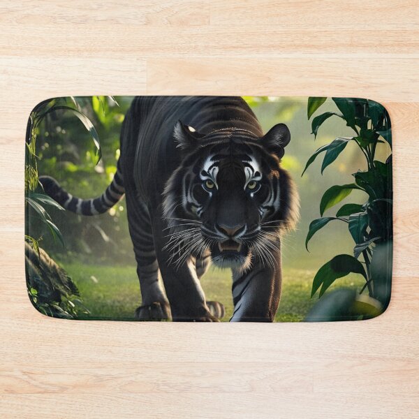 Item preview, Melanistic tigers designed and sold by Earth-and-Ink.