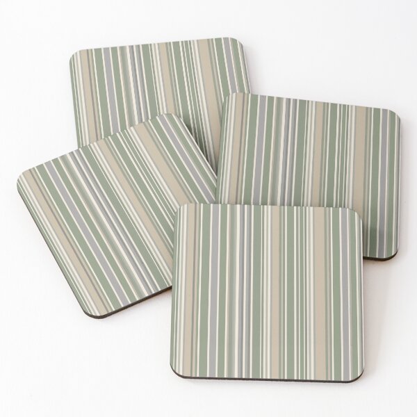 Item preview, Sage Green Stripes Design - Beige, Gray, and Cream Combination. designed and sold by StampYourself.