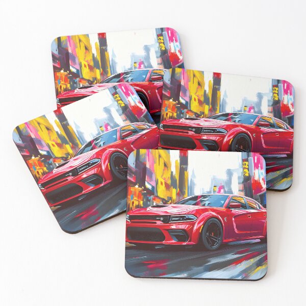 Item preview, Red Dodge Charger SRT – Pop Art Edition VIII designed and sold by AutoPopStudio.