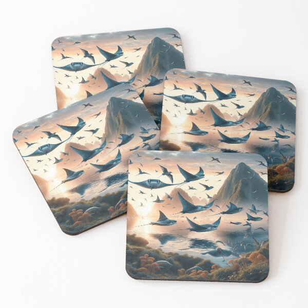 Item preview, GIANT OCEANIC MANTA RAYS FLYING designed and sold by origingallery.