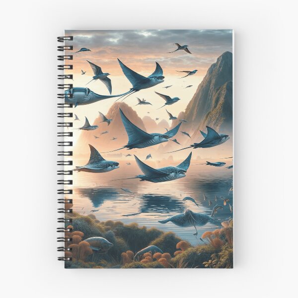 Item preview, GIANT OCEANIC MANTA RAYS FLYING designed and sold by origingallery.