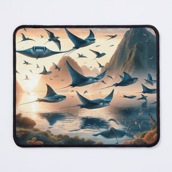 Item preview, GIANT OCEANIC MANTA RAYS FLYING designed and sold by origingallery.