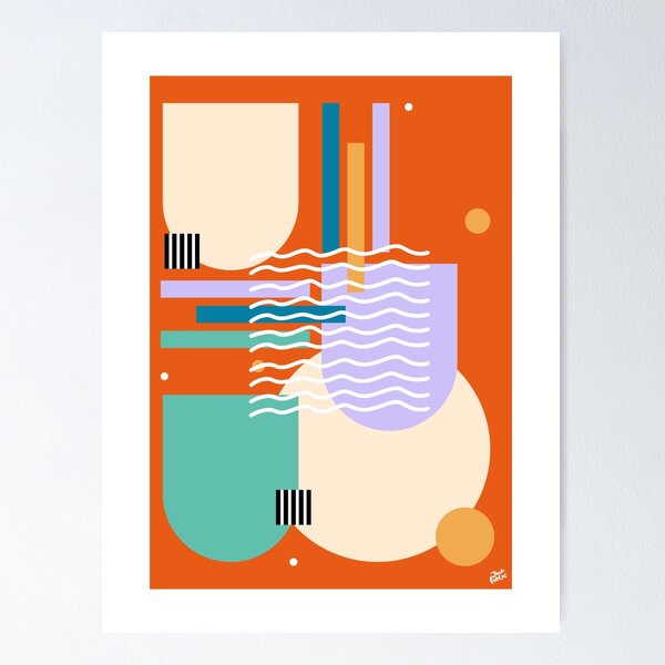 Item preview, Mixed Geometric Abstract Design, 3 pm X designed and sold by PoeticDaneBooks.