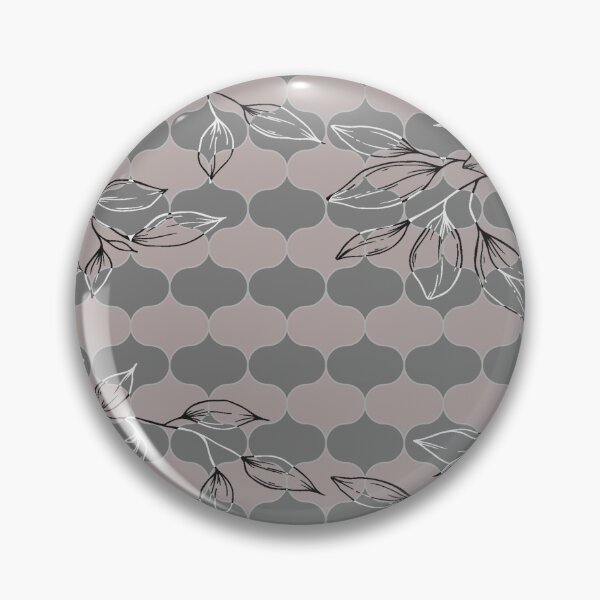 Item preview, OgeeFloral - Ogee pattern with floral elements - Taupe & Grey designed and sold by EMJAYHeiss.