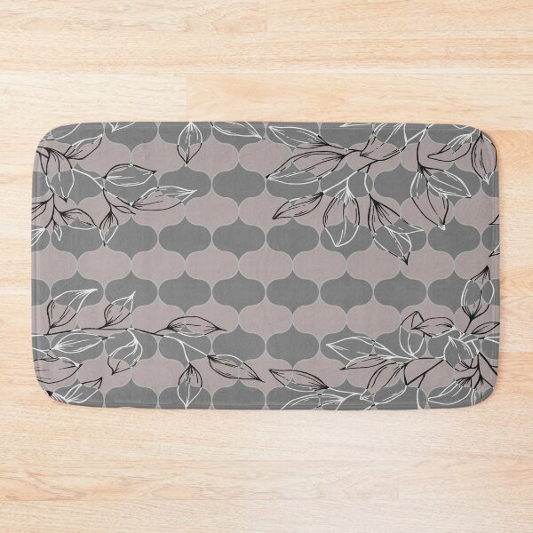 Item preview, OgeeFloral - Ogee pattern with floral elements - Taupe & Grey designed and sold by EMJAYHeiss.