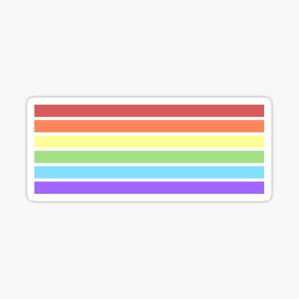 Pale Rainbow Sticker