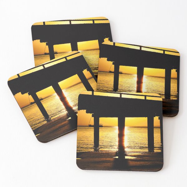 Item preview, Kingfisher bay resort Jetty sunset  designed and sold by Mark Grimsley.