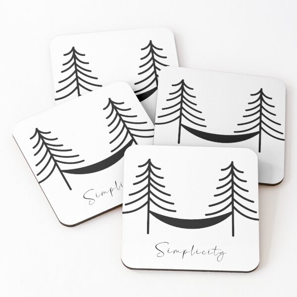 Item preview, Tree and Hammock Simplicity Minimalistic Design designed and sold by RetroPine.