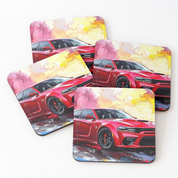 Item preview, Candy Apple Red Dodge Charger SRT – Pop Art Edition designed and sold by AutoPopStudio.