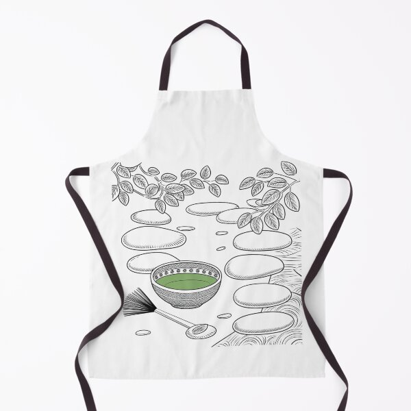 Item preview, Zen Garden with Matcha Tea Bowl designed and sold by RoxyBlazeStudio.