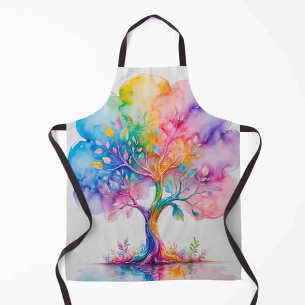 Item preview, Colorful Tree watercolor designed and sold by Neranchara.