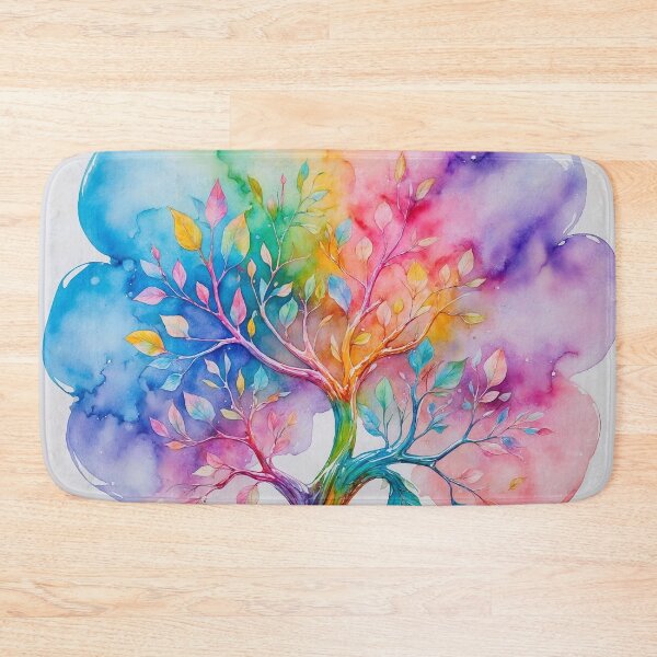 Item preview, Colorful Tree watercolor designed and sold by Neranchara.