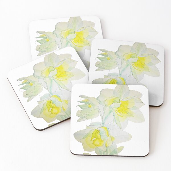 Item preview, Transparent Daffodils watercolour painting  designed and sold by esvb.