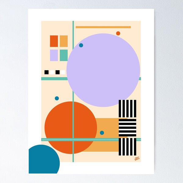 Item preview, Mixed Geometric Abstract Design, 7 pm X designed and sold by PoeticDaneBooks.
