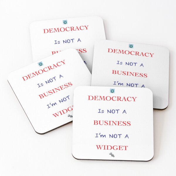 Item preview, Democracy Is Not A Business designed and sold by BeSeeHear.