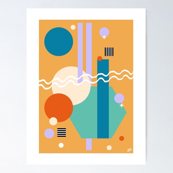 Item preview, Mixed Geometric Abstract Design, 12 pm X designed and sold by PoeticDaneBooks.