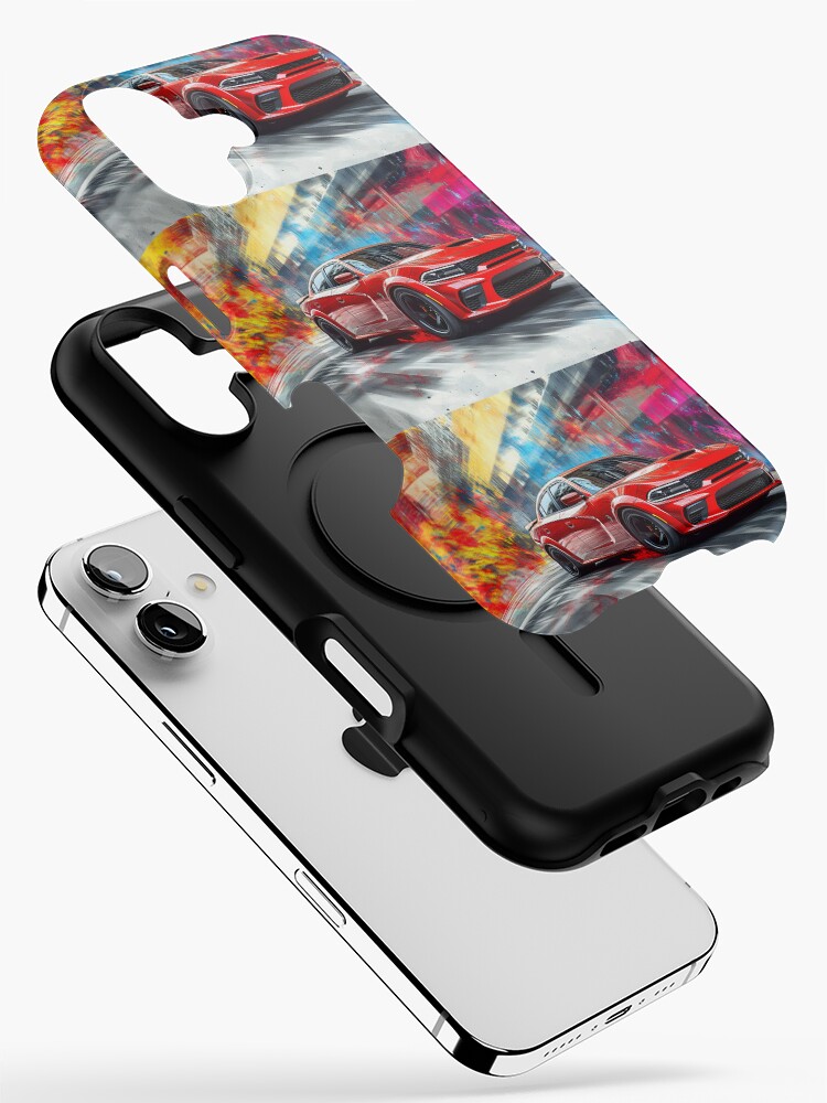 Candy Apple Red Dodge Charger SRT – Pop Art Edition III iPhone Case