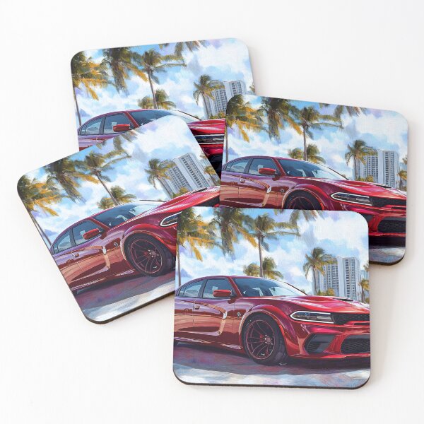 Item preview, Candy Apple Red Dodge Charger SRT – Pop Art Edition IV designed and sold by AutoPopStudio.