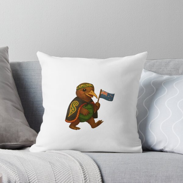 Item preview, Kiwi Bird Embroidery Patch with NZ Flag and Cape designed and sold by #Adulting Central.