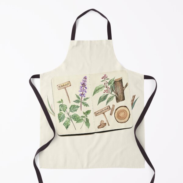 Item preview, Patchouli and Sandalwood botanical sketches  designed and sold by Flowersforbear.