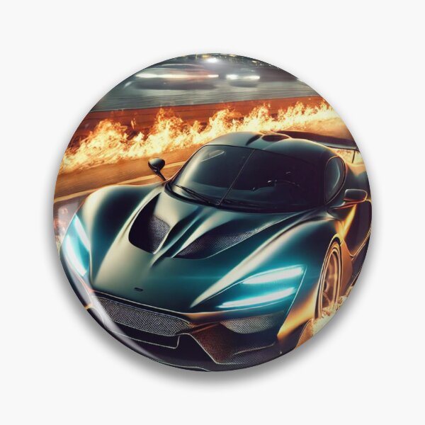 Item preview, Flaming Luxury Sports Car – High-Speed Racing Design designed and sold by AkilaCreations .