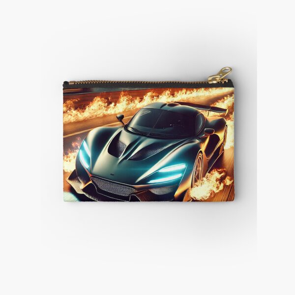 Item preview, Flaming Luxury Sports Car – High-Speed Racing Design designed and sold by AkilaCreations .