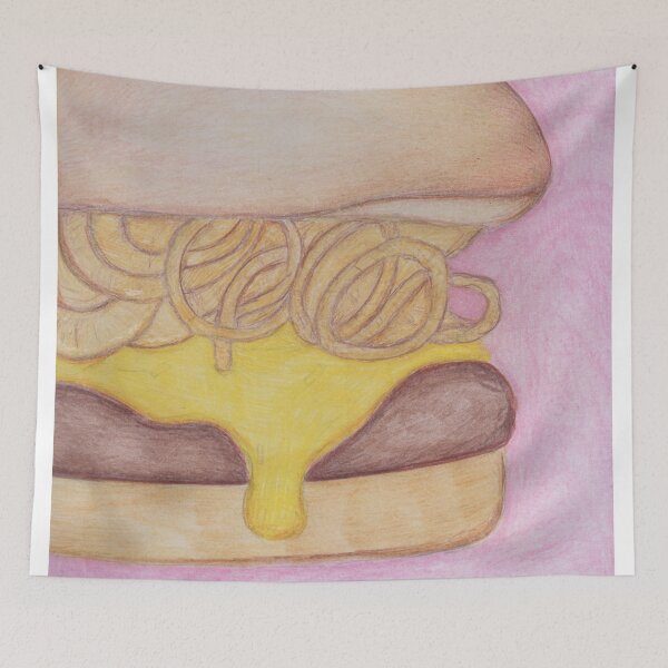 Item preview, Cheeseburger with onions designed and sold by Artbysarah23.