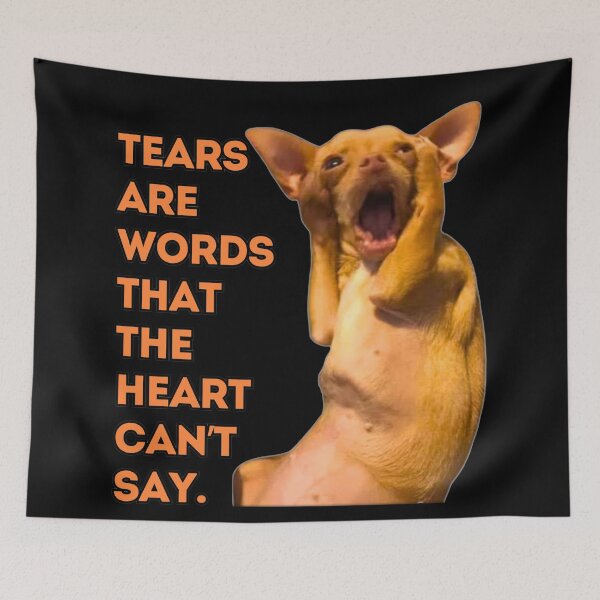 Item preview, Emotional Chihuahua Meme designed and sold by BENKUNG.