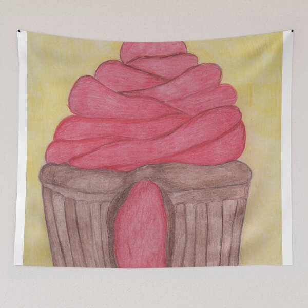 Item preview, Strawberry cupcake  designed and sold by Artbysarah23.