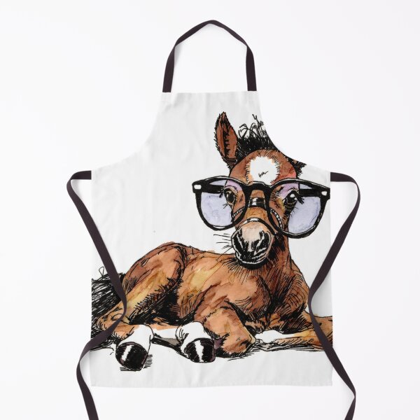 Item preview, Foal in Glasses designed and sold by Scribbles & Doodles by Jinx.