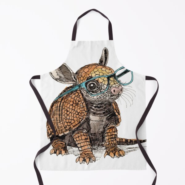 Item preview, Armadillo in Glasses designed and sold by Scribbles & Doodles by Jinx.