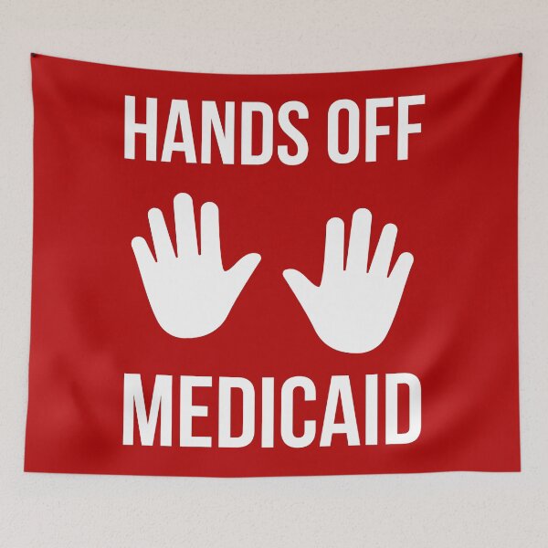 Item preview, Hands off Medicaid  designed and sold by Rachel the Artist .