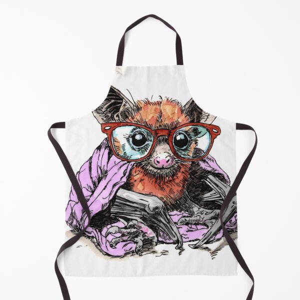 Item preview, Egyptian Fruit Bat in Glasses 1 designed and sold by Scribbles & Doodles by Jinx.