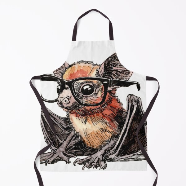 Item preview, Egyptian Fruit Bat in Glasses 2 designed and sold by Scribbles & Doodles by Jinx.