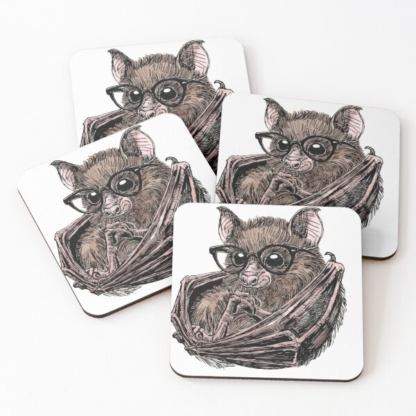 Item preview, Bat in Glasses designed and sold by Scribbles & Doodles by Jinx.