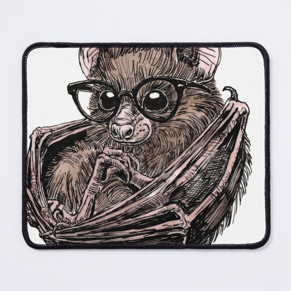 Item preview, Bat in Glasses designed and sold by Scribbles & Doodles by Jinx.