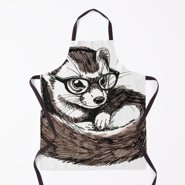 Item preview, Stoat in Glasses designed and sold by Scribbles & Doodles by Jinx.