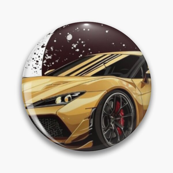 Item preview, Golden Fast Supercar - Futuristic Sports Car Art designed and sold by MaciejCraft.