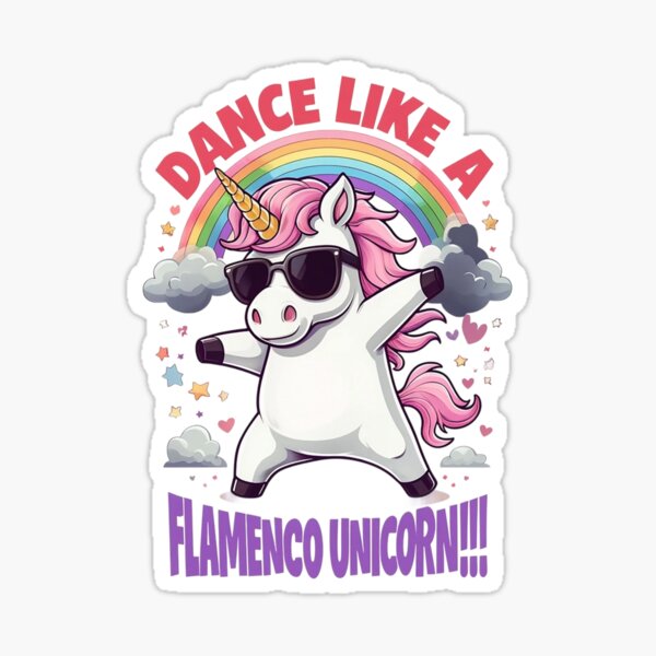 Item preview, Dance like a flamenco unicorn designed and sold by JonysCreativeDesigns.