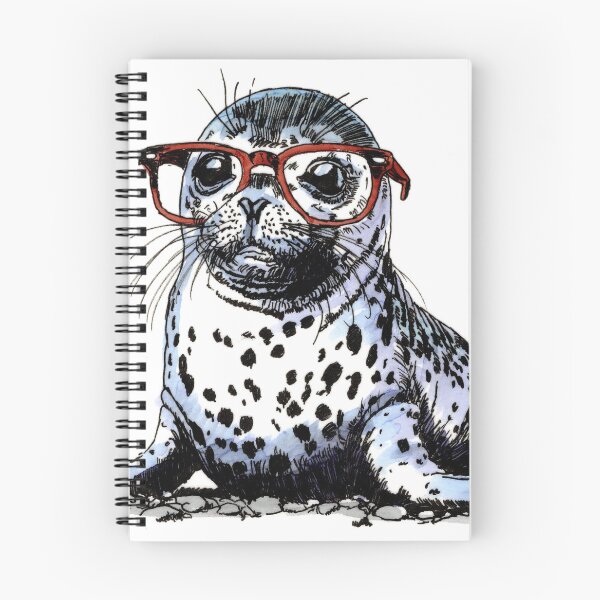 Item preview, Hawaiian Monk Seal in Glasses 2 designed and sold by Scribbles & Doodles by Jinx.