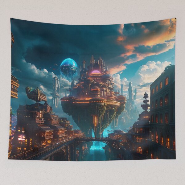 Item preview, Flying Cities and Islands – A Skybound Fantasy Realm designed and sold by PrometheusStyle.