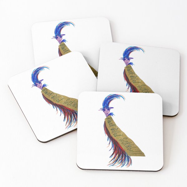 Item preview, Tropical Flair in Full Flight – The Black-Billed Sicklebill Takes the Stage! designed and sold by Sibyl-Arts.